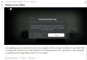 Error Code 1001 | Roblox вики | Fandom
