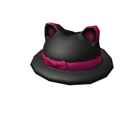 Catalog Drama Feline Fedora Roblox Wikia Fandom - black and pink drama hair roblox