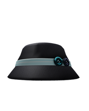 Catalog Teal Banded Button Bucket Hat Roblox Wikia Fandom - black bucket hat roblox code