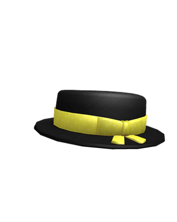 Yellow Banded Pork Pie Roblox Wiki Fandom - yellow banded top hat roblox wiki