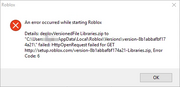Error Roblox Wiki Fandom - error code 552 roblox