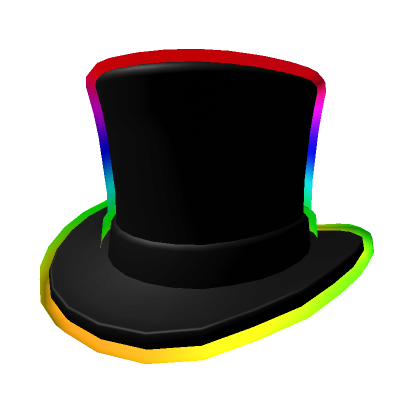 Catalog Cartoony Rainbow Top Hat Roblox Wikia Fandom - cartoony rainbow hair roblox