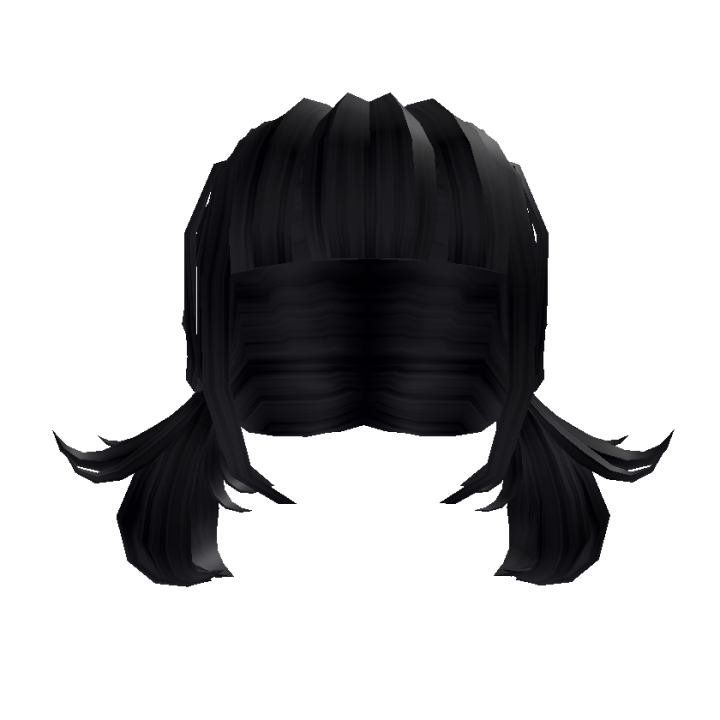 Curly Pigtails Extension in Black - Roblox