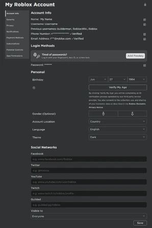 Account Settings Roblox Wiki Fandom 298