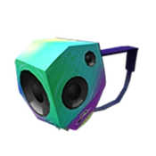 Boombox Backpack Badge