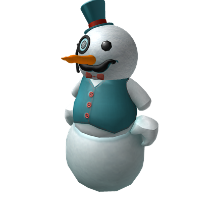 Roblox boy avatar in a snowy christmas scene