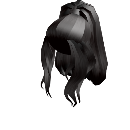 Catalog Black Long Pony Roblox Wikia Fandom - black hair black roblox character