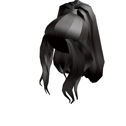 Blue Long Hair With Ponytail - $90  Black hair roblox, Long hair styles,  Ponytail