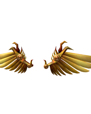 Catalog Heroic Golden Wings Roblox Wikia Fandom - roblox wings free 2018