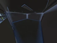 The inside of the garage.