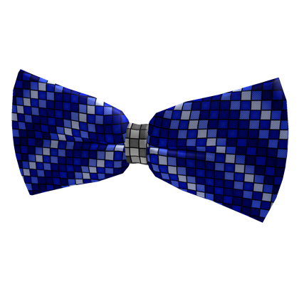 Catalog Midnight Blue Checkered Bow Tie Roblox Wikia Fandom - white and black tie roblox