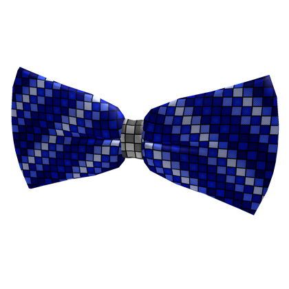 Catalog Midnight Blue Checkered Bow Tie Roblox Wikia Fandom - blue bowtie roblox