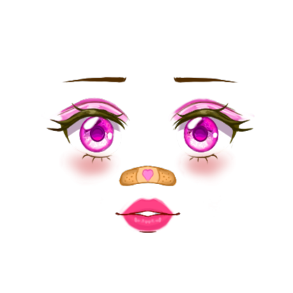 So 2 of my favourite faces (Pink galaxy face and super super happy face)  combined and this what it turned out.. : r/roblox