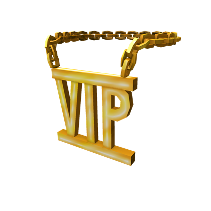 Catalog Golden Vip Necklace Roblox Wikia Fandom - vip logo png roblox