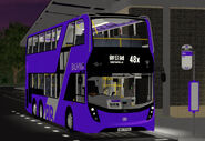 紫荊巴士派出Enviro500 MMC 11.3米 (WV7703) 行走48X線