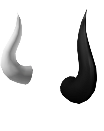 black and white horns roblox