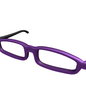 Purple Thick Rimmed Glasses Roblox Wiki Fandom - purple glasses roblox