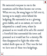 The second and last page