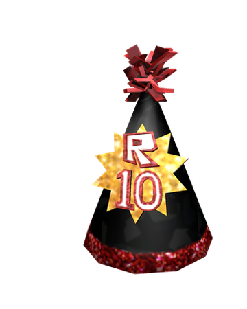Roblox 10th Anniversary Party Hat Roblox Wiki Fandom - roblox 10th anniversary party hat