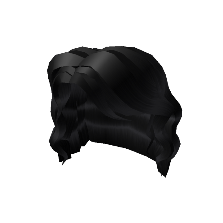 Wavy Black Hair - Roblox