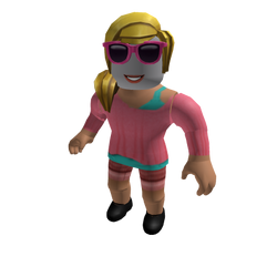 Personagem roblox rosa png