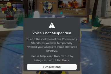 Roblox Voice Chat Red Sign? : r/RobloxHelp