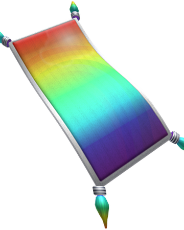 Deluxe Rainbow Magic Carpet Roblox Wiki Fandom - flying carpet gear roblox