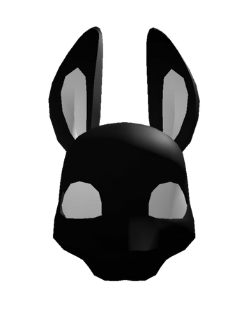 Black Haunted Rabbit Mask Roblox Wiki Fandom - roblox bunny face mask