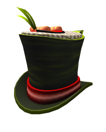 Sushi Roll Top Hat Roblox Wiki Fandom - sushi chef hat roblox
