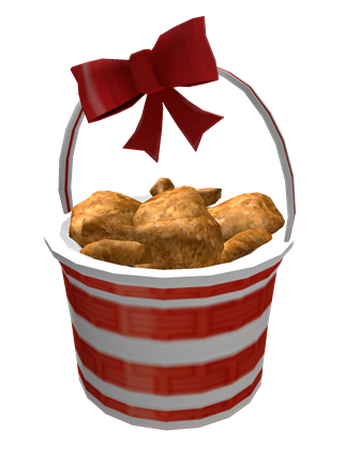 Opened Delicious Basket Of The Crispiest Chicken Roblox Wiki Fandom - roblox i like fried chicken guy