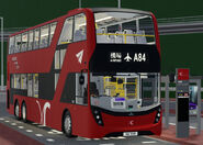 紫荊巴士派出旗下Crosslink之Enviro500 MMC 12.8米普通版 (XA709) 行走A84線