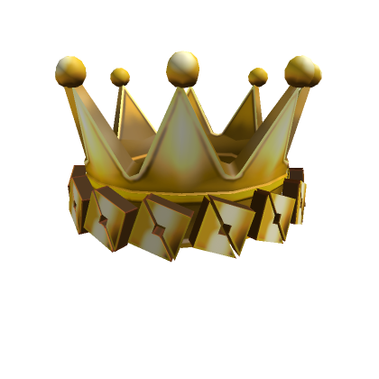 Golden crown icon for vip members in roblox