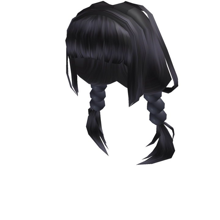 Braided Pigtails In Black, Roblox Wiki