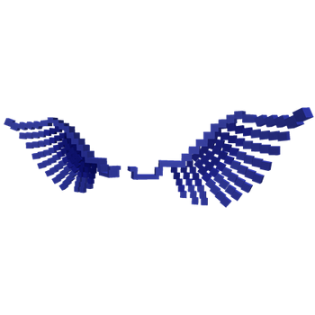 Blue 8-Bit Wings