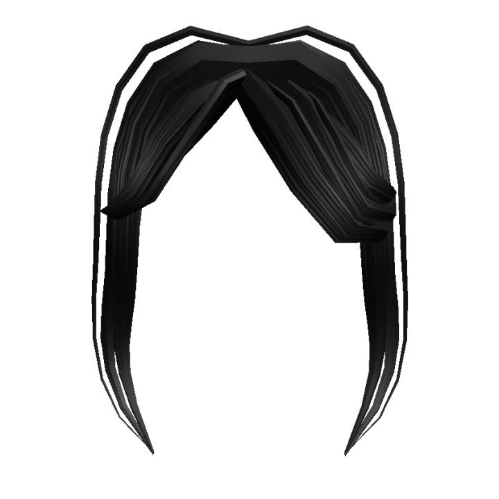 Black Messy Front Swoop - Roblox