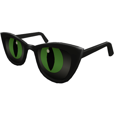 Catalog Green Cat Eye Glasses Roblox Wikia Fandom - freeevent roblox วธเอาไอเทมฟร cat eye glasses