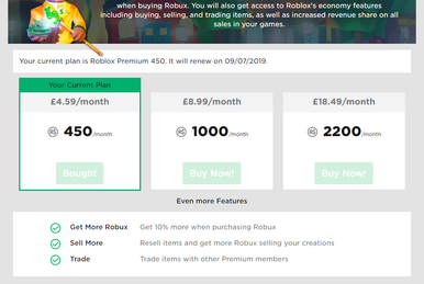 Purchasing ROBUX Offers Lower Amounts [Move To Web Features