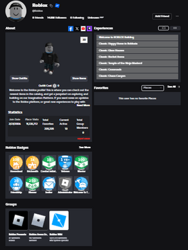 Roblox User Profile