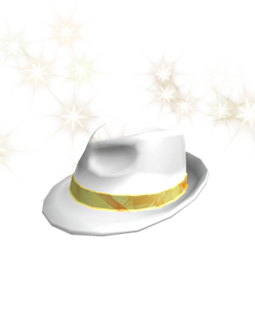 Catalog Gold Sparkle Time Banded Boss White Hat Roblox Wikia Fandom - boss white hat white top hat roblox free transparent png