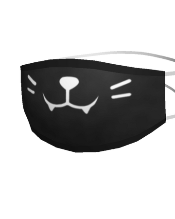 Catalog Kitty Face Mask In Black Roblox Wikia Fandom - white mask roblox catalog