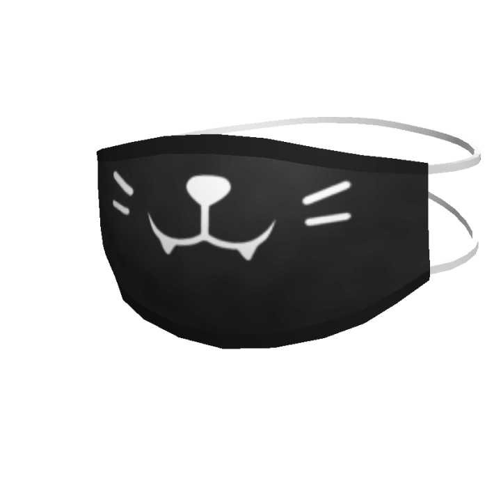 Kitty Face Mask In Black Roblox Wiki Fandom - roblox head mask