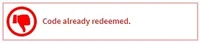 Komunikat ten przedstawia, że wykorzystaliśmy już ten kod wcześniej.