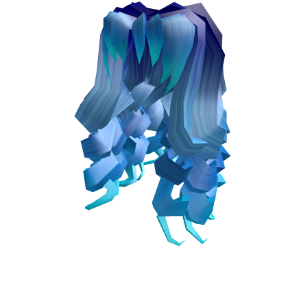 Short Wavy Blue Hair - Roblox