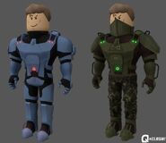 A character concept for the game featuring Cyborg.