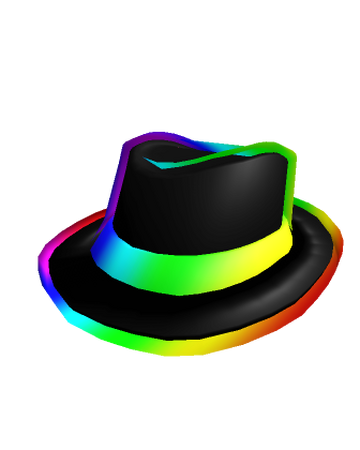 Cartoony Rainbow Fedora Roblox Wiki Fandom - rainbow roblox catalog