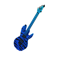 Catalog Electric Blue Tiger Back Guitar Roblox Wikia Fandom - blue tiger on fire roblox