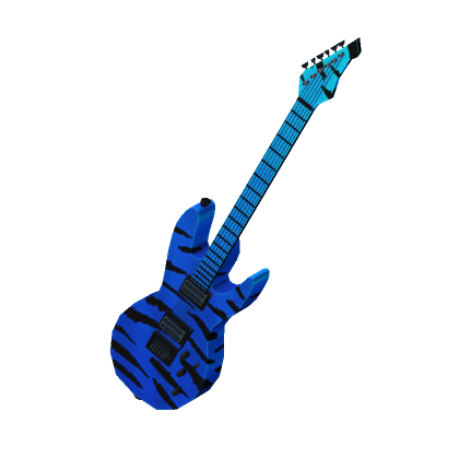 Catalog Electric Blue Tiger Back Guitar Roblox Wikia Fandom - roblox guitar accessory