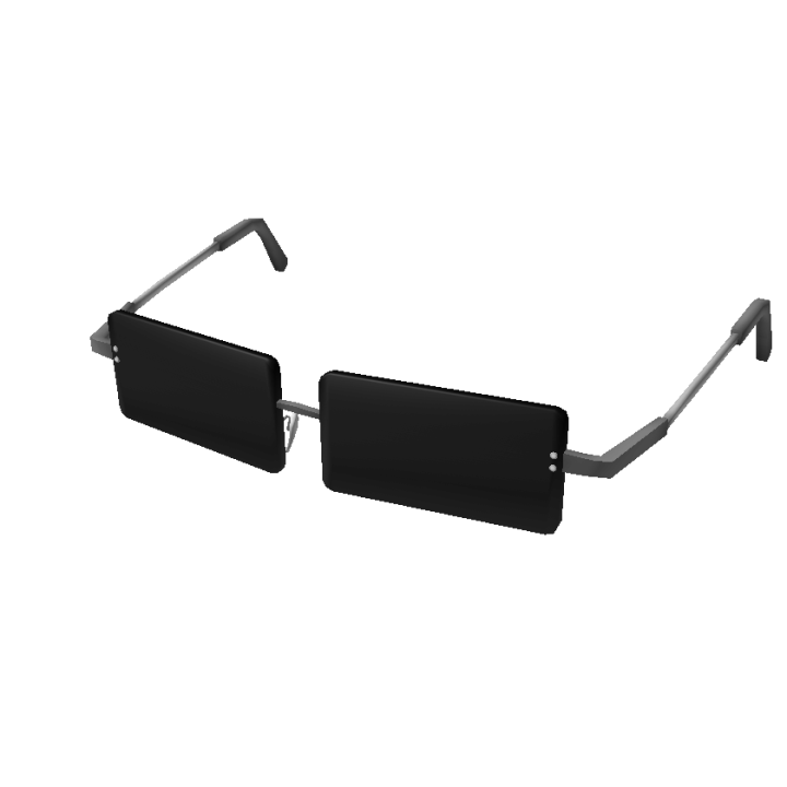 Catalog Silver Rectangle Shades Roblox Wikia Fandom - rectangle black glasses roblox