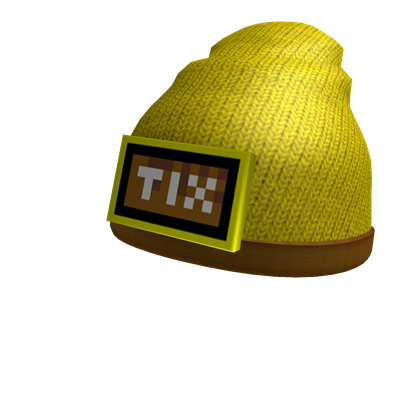 Ticket Beanie Roblox Wiki Fandom - yellow hat roblox