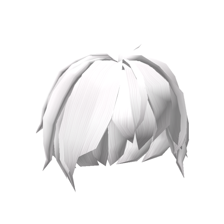 Emo Anime Hair (white) - Roblox